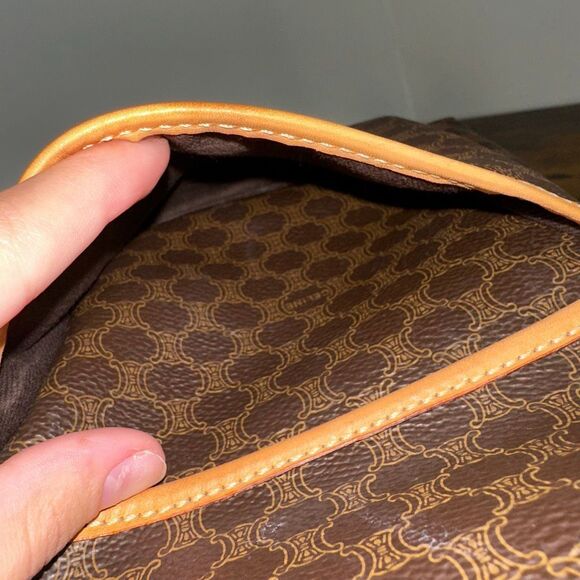 Celine Macadam Vintage Shoulder Bag Brown - Picture 7 of 16